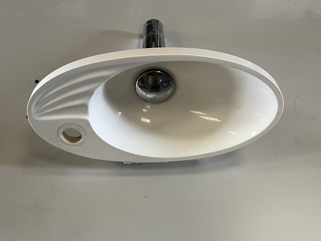 Lave-main en résine avec siphon