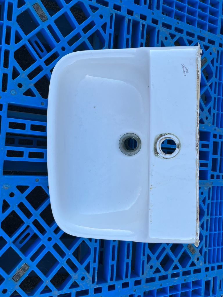 Lavabos rectangulaire céramique blanc 