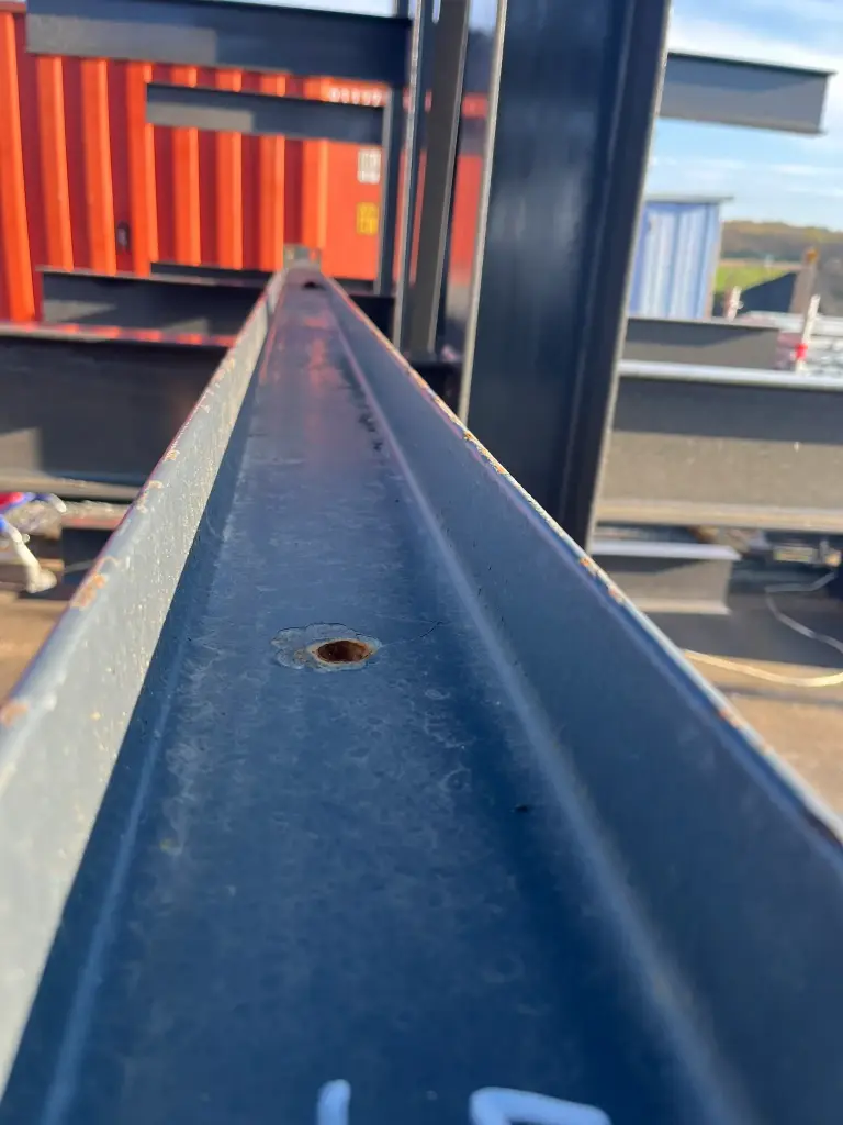 Poutrelle profile U en acier L 5 m l 12 cm H 5,5 cm 