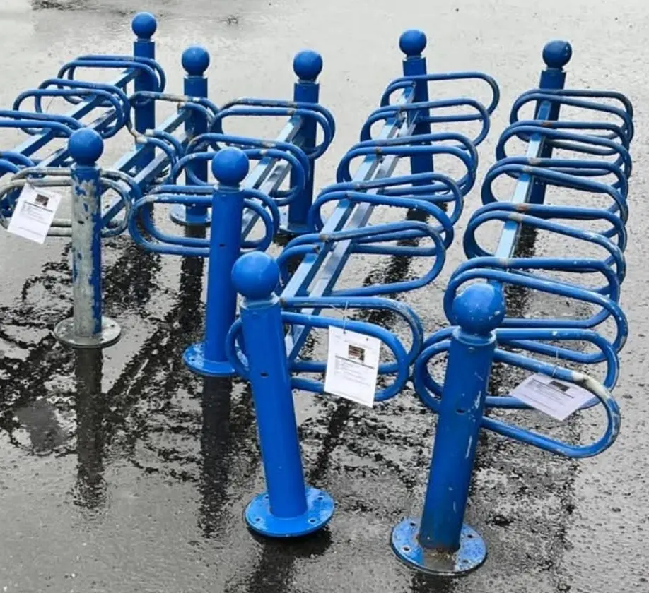 Support cycle râtelier 3 arceaux 