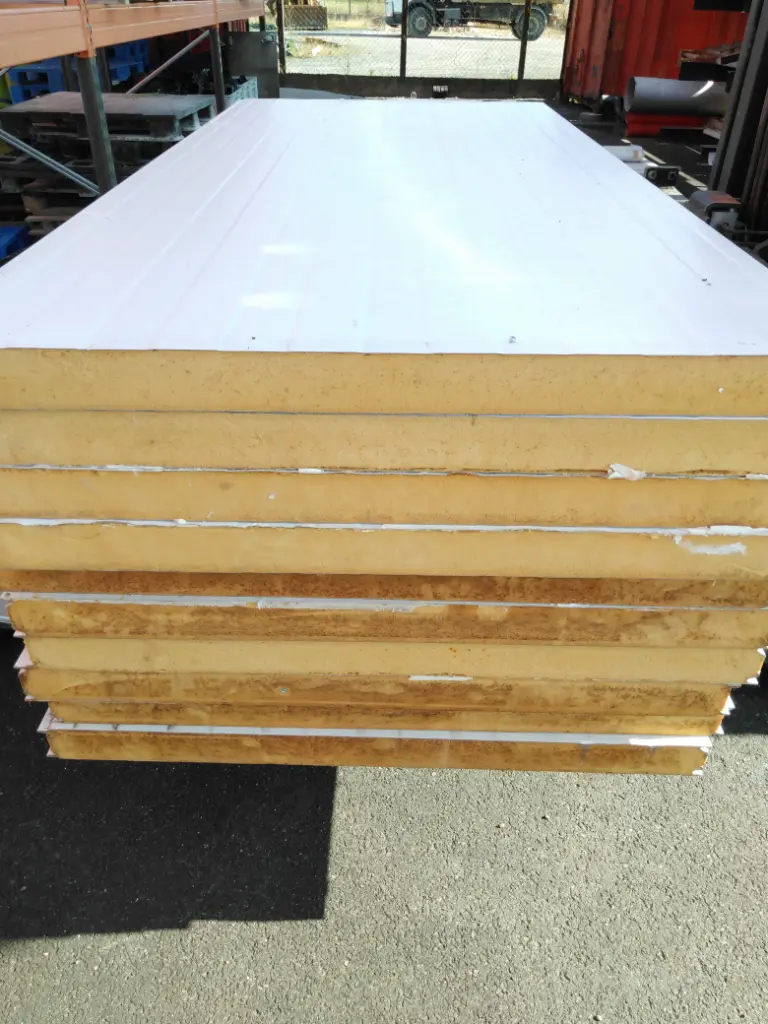 Panneau sandwich L 2,50 m l 1,17 m ep 8 cm