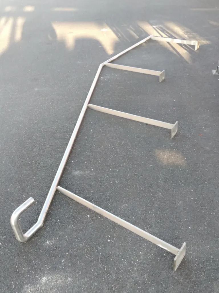 Main courante inox pour escalier L 4,00 m H 90 cm  