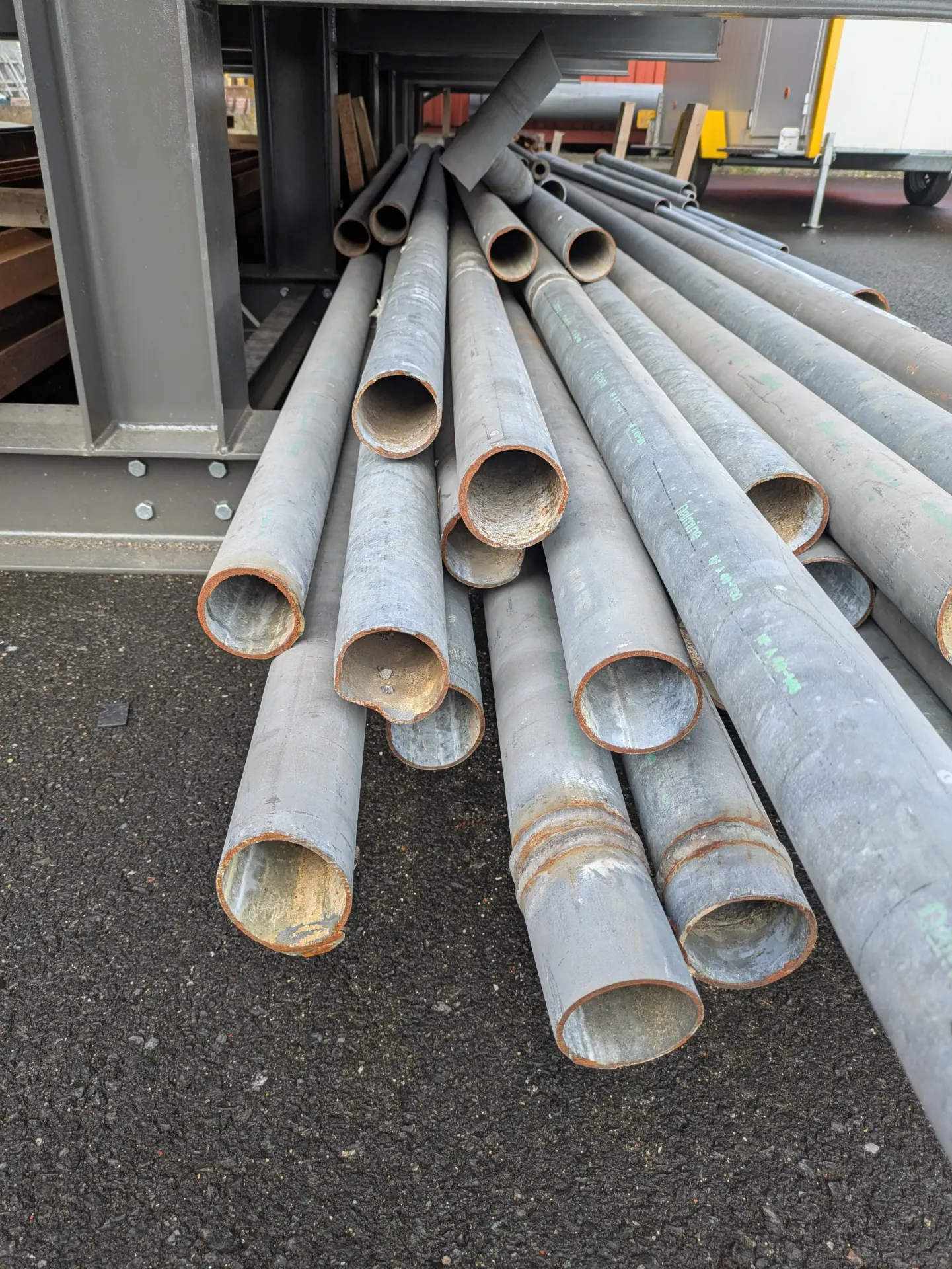 Tube acier rond 76 mm L: 3m 