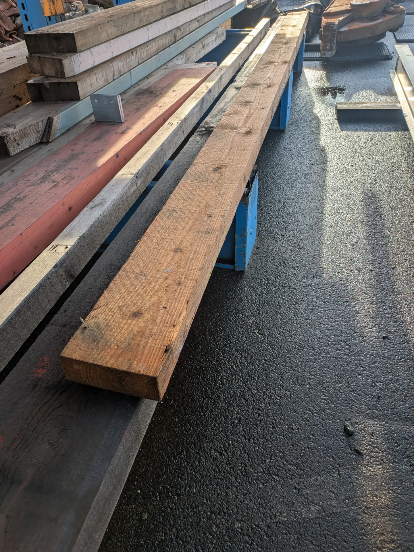 Poutre en sapin L 4m40 S : 20 cm  x 7,5 cm  