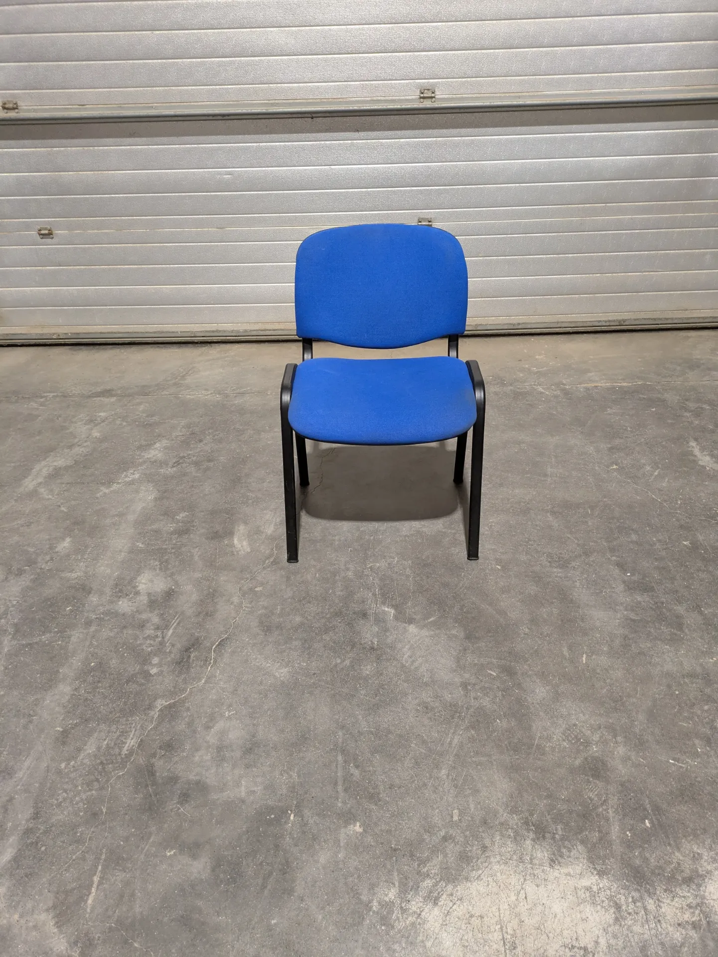 Chaise de conférence bleu