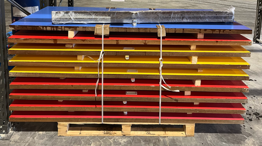 Porte coulissante de 83 cm  (bleu)