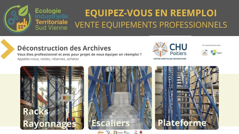 Rack, Rayonnage, Escalier à réserver (EIT Sud Vienne)