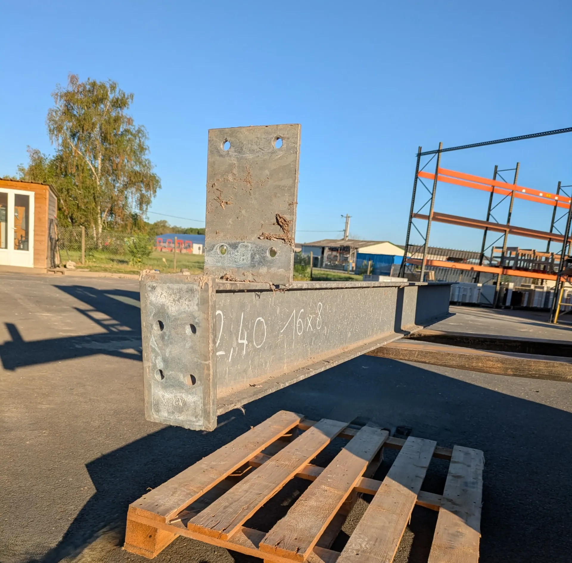 Poutrelle profile IPN en Galva L 2m40  H 16 cm l 8 cm