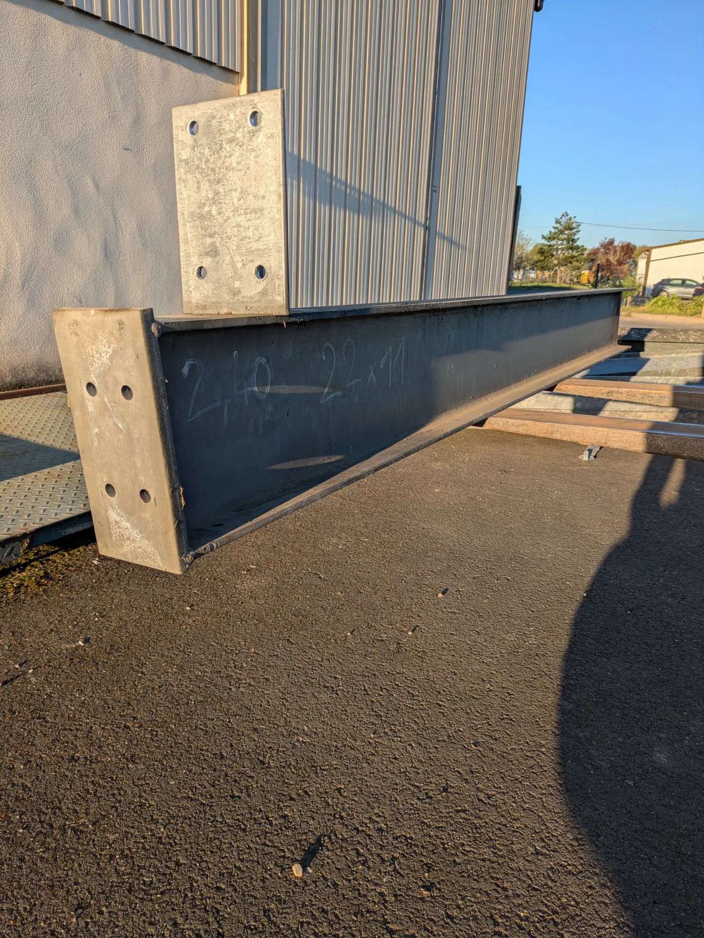 Poutrelle profile IPN en Galva L  2m40  H 22 cm l 11 cm