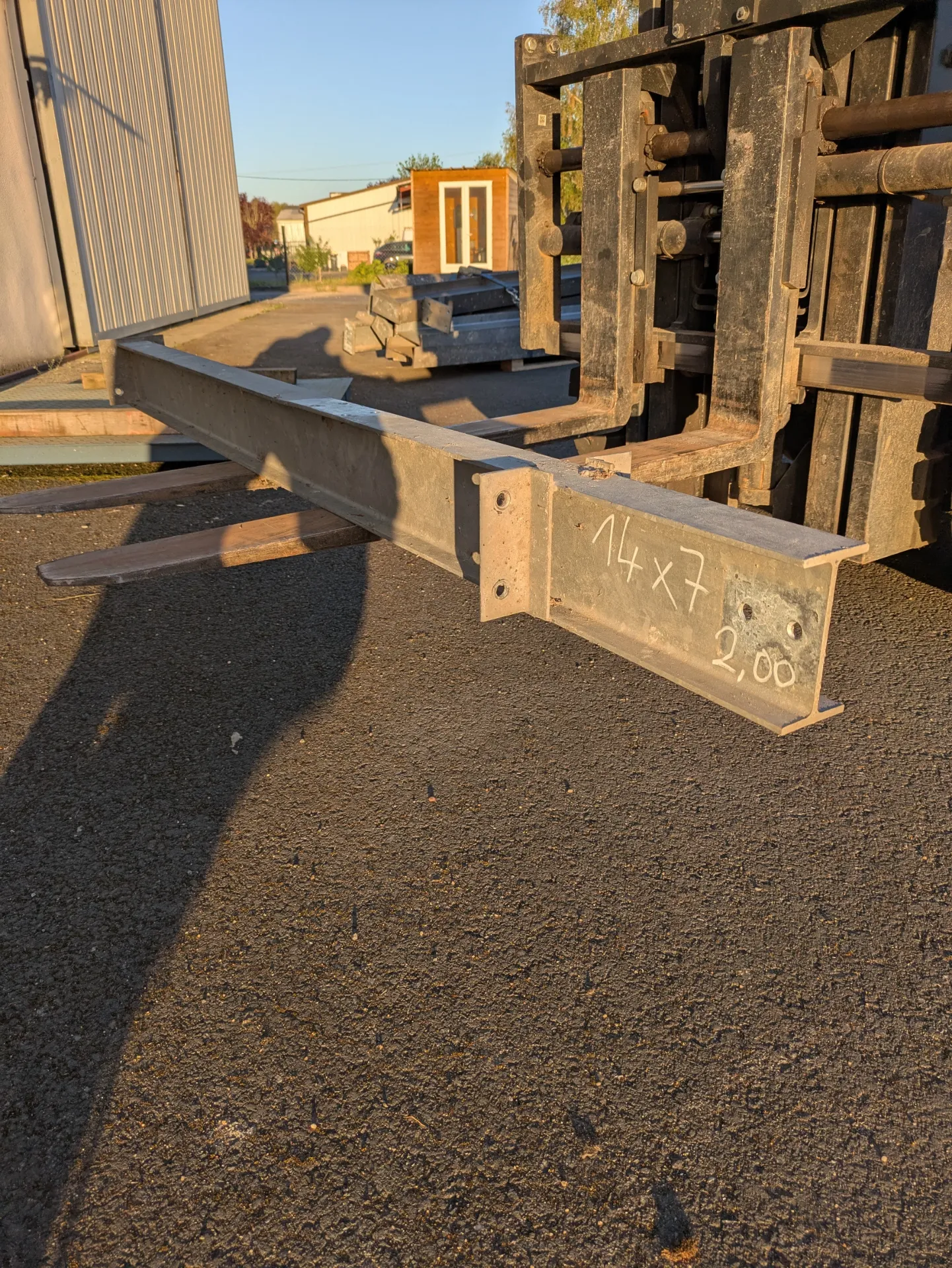 Poutrelle profile IPN en Galva L 2m  H 14 cm l 7 cm