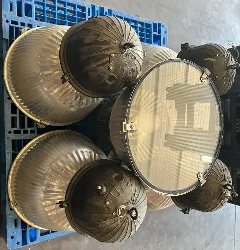 luminaire type industriel alu Ø 50 cm H 59 cm