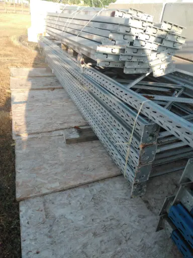 Rack à palettes Galva 2 échelle 4 lisse L 2,78 m l 1,04 m H 4,66 m