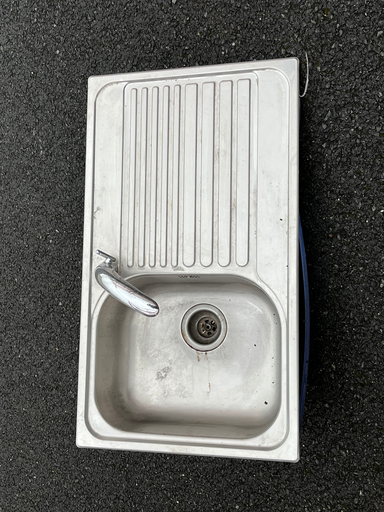 Evier inox 1 bac 1 égouttoir 